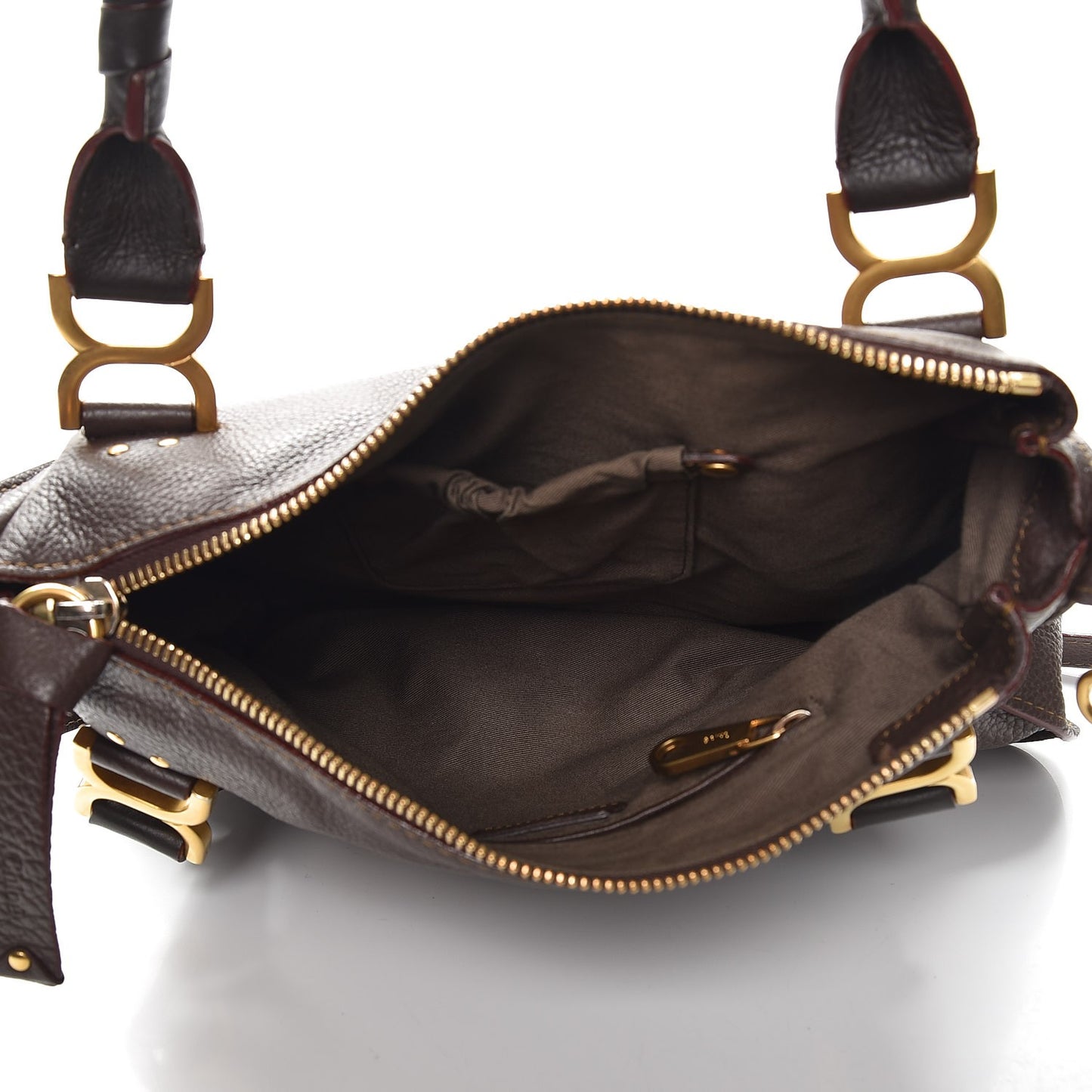 Calfskin Medium Marcie Satchel Truffle