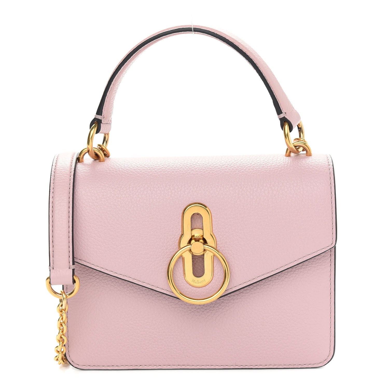 Mulberry Grained Calfskin Small Amberley Top Handle Crossbody Powder Pink 1 of 8