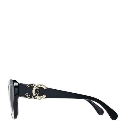 Chanel Acetate Lambskin CC Sunglasses 5457-Q-B Black 3 of 10