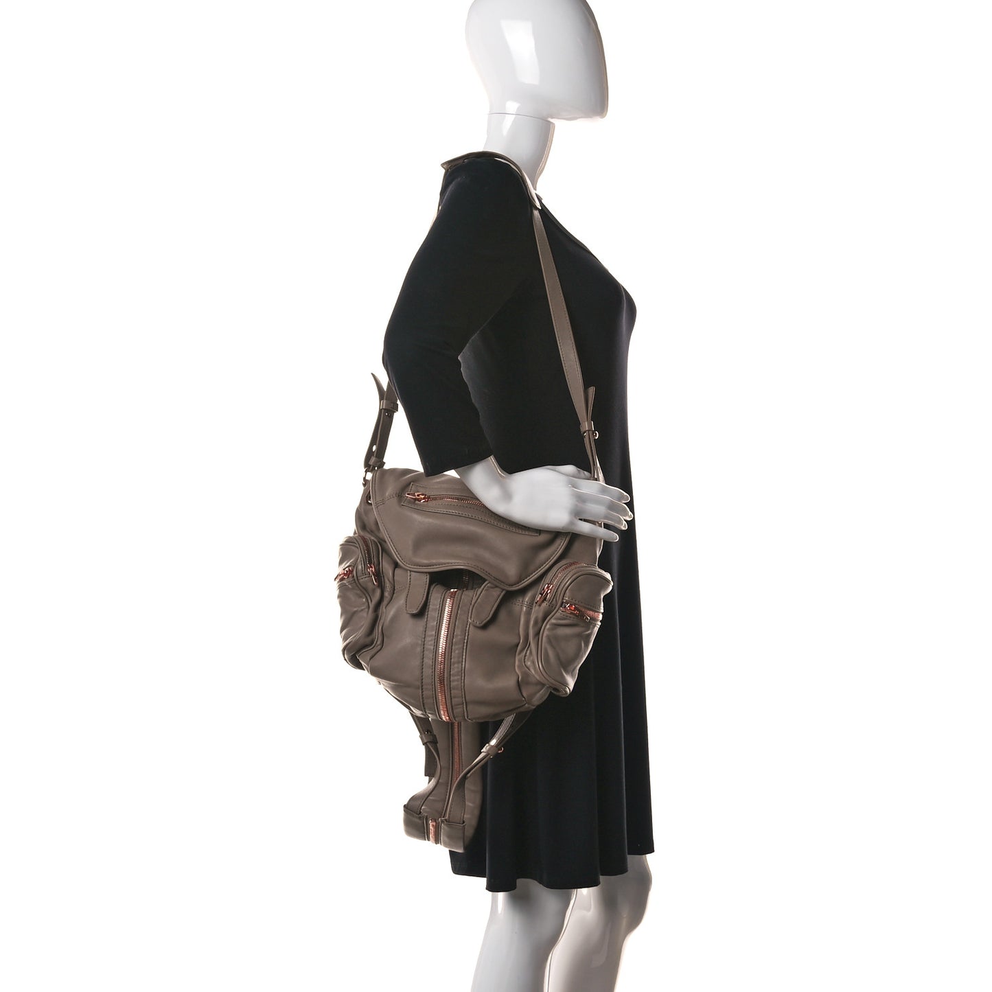 Lambskin Marti Backpack Bag Light Brown