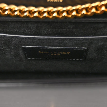 Saint Laurent Smooth Calfskin Medium Classic Monogram Kate Tassel Satchel Black 6 of 9