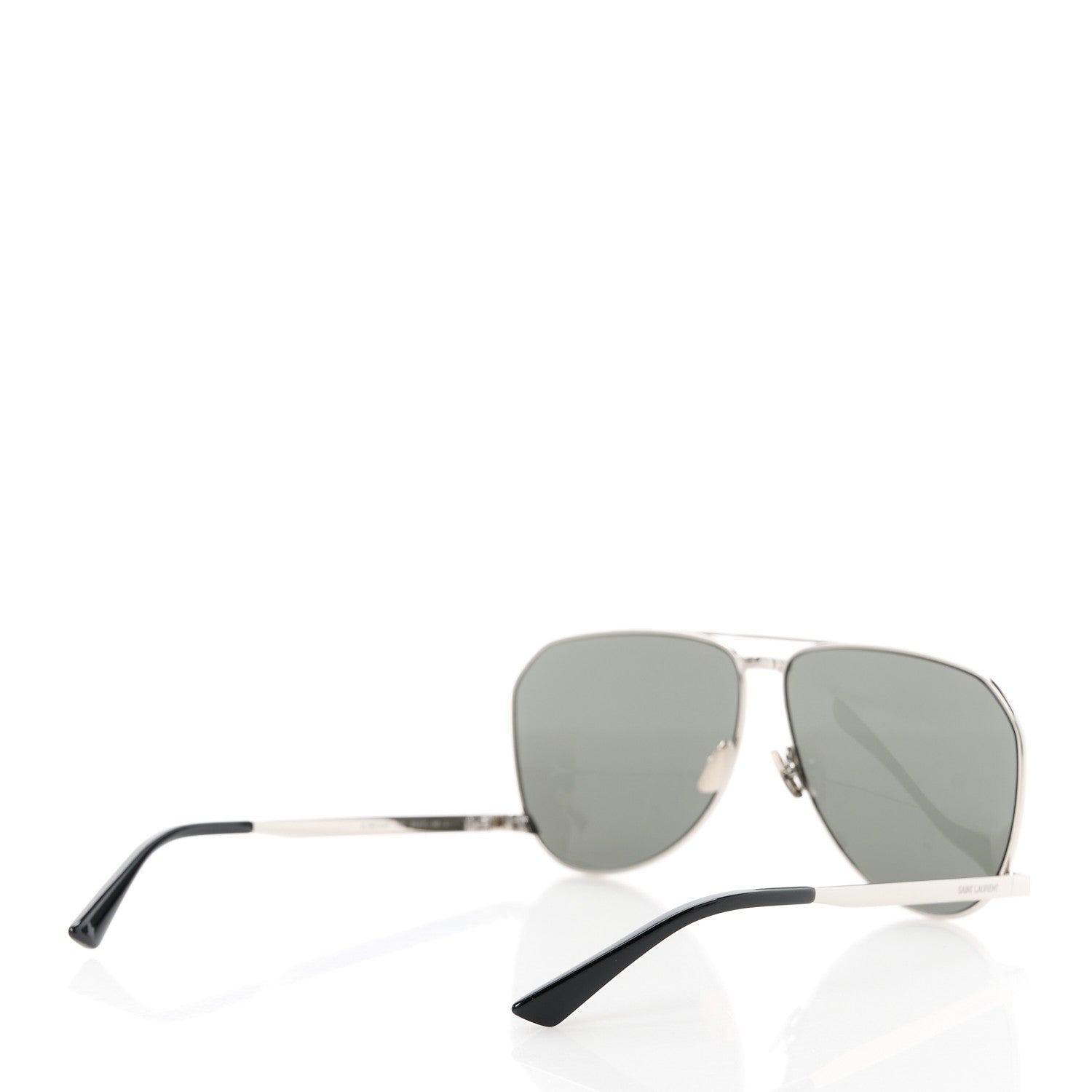 Saint Laurent Aviator SL 690 Dust Sunglasses Silver 4 of 9
