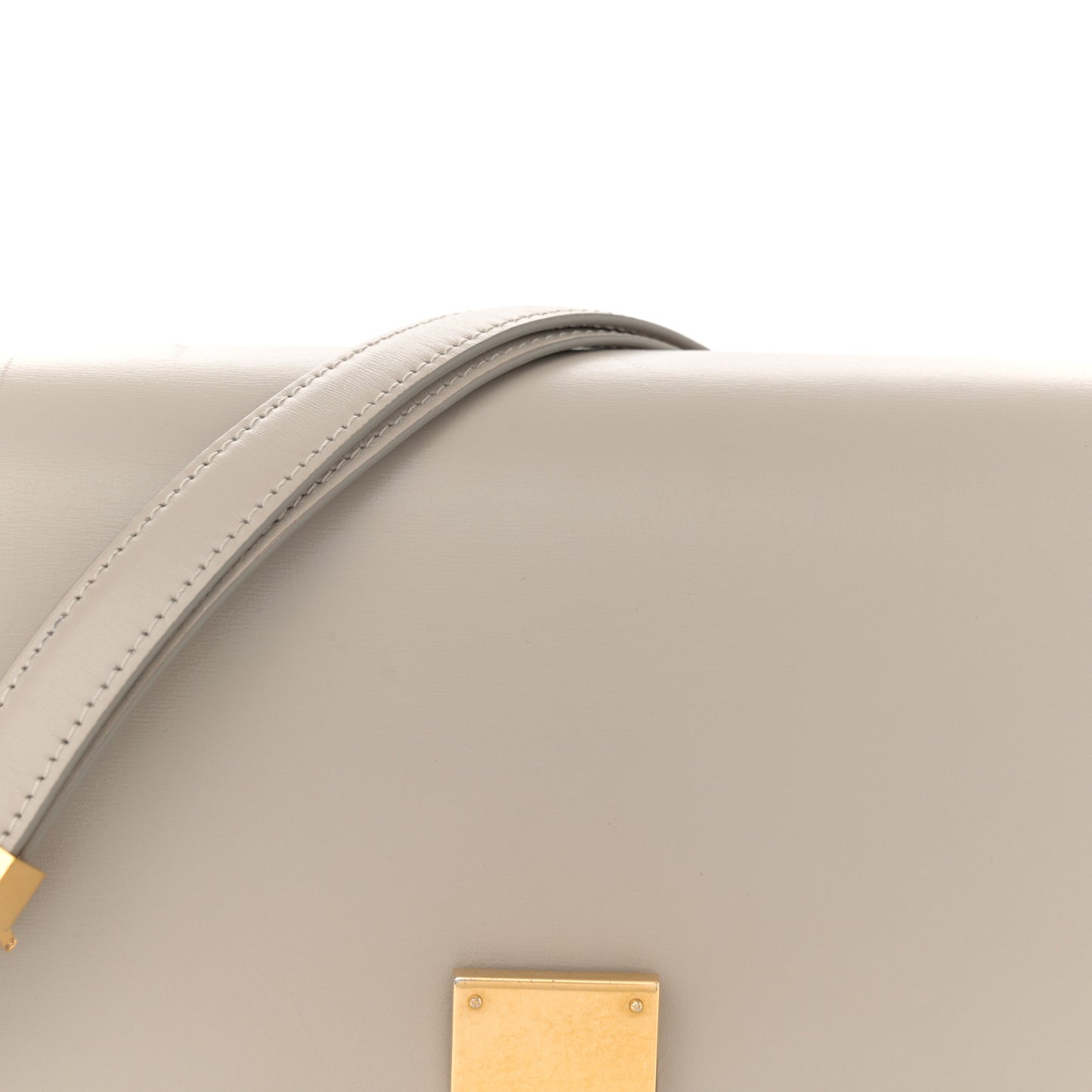 Box Calfskin Medium Classic Box Flap Bag Clay