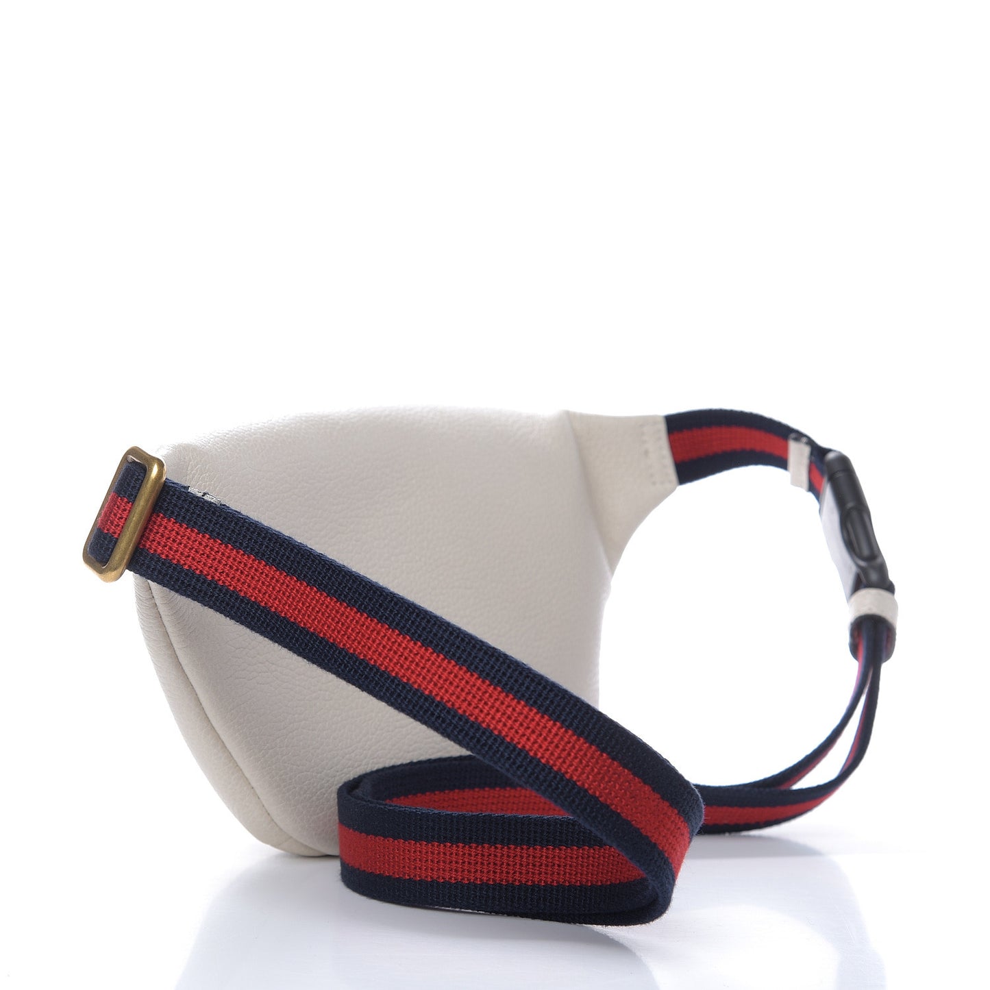 Grained Calfskin Small Logo Belt Bag White