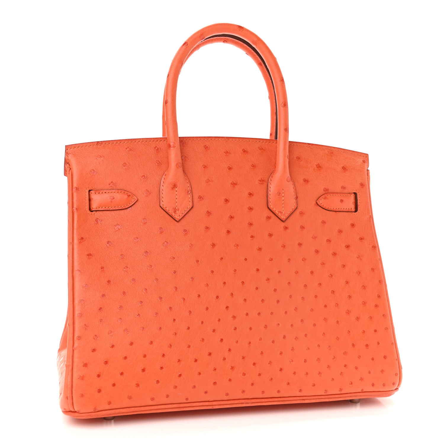 Hermes Ostrich Birkin 30 Tangerine 2 of 11