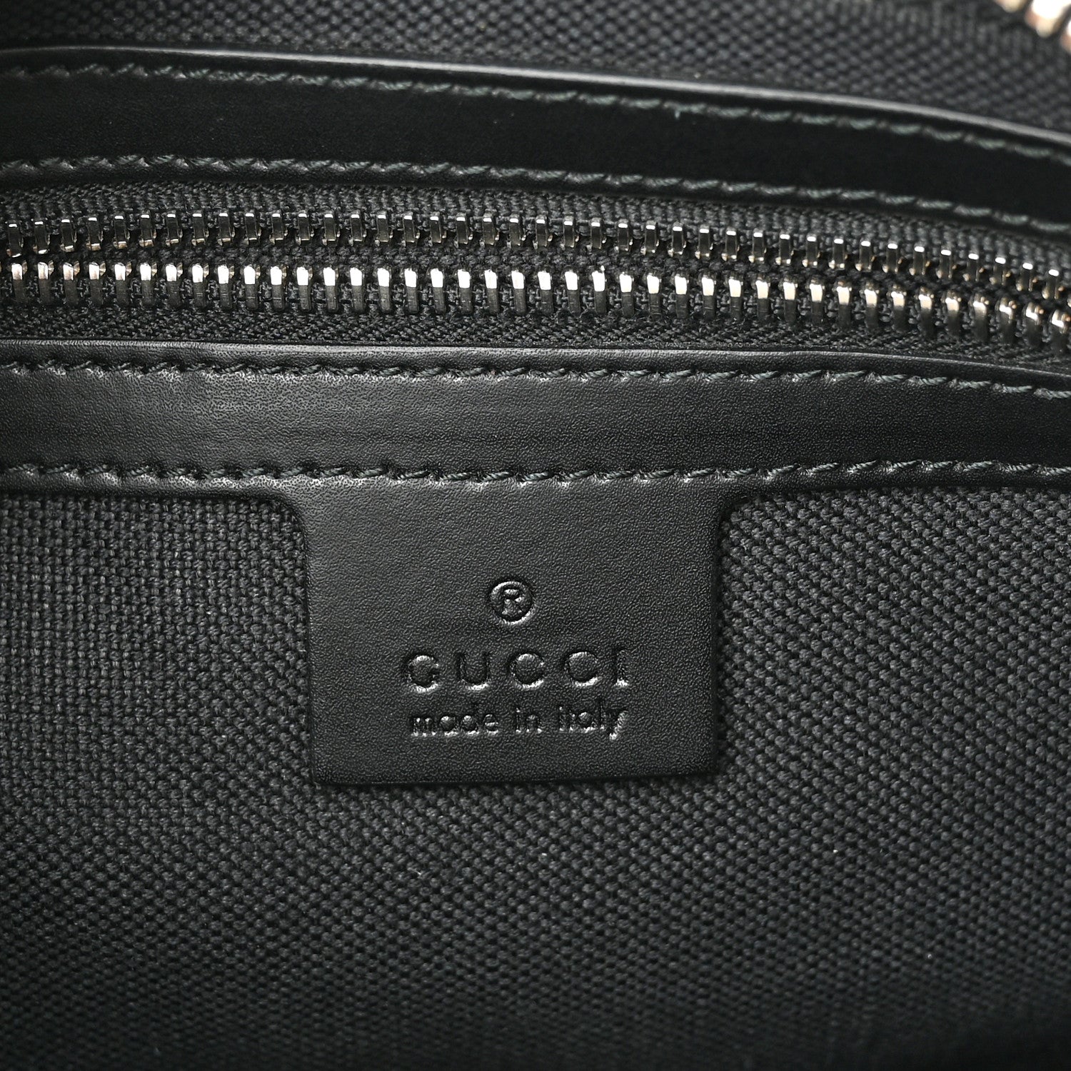 Gucci Soft GG Supreme Monogram Web Belt Bag Black Grey 6 of 10