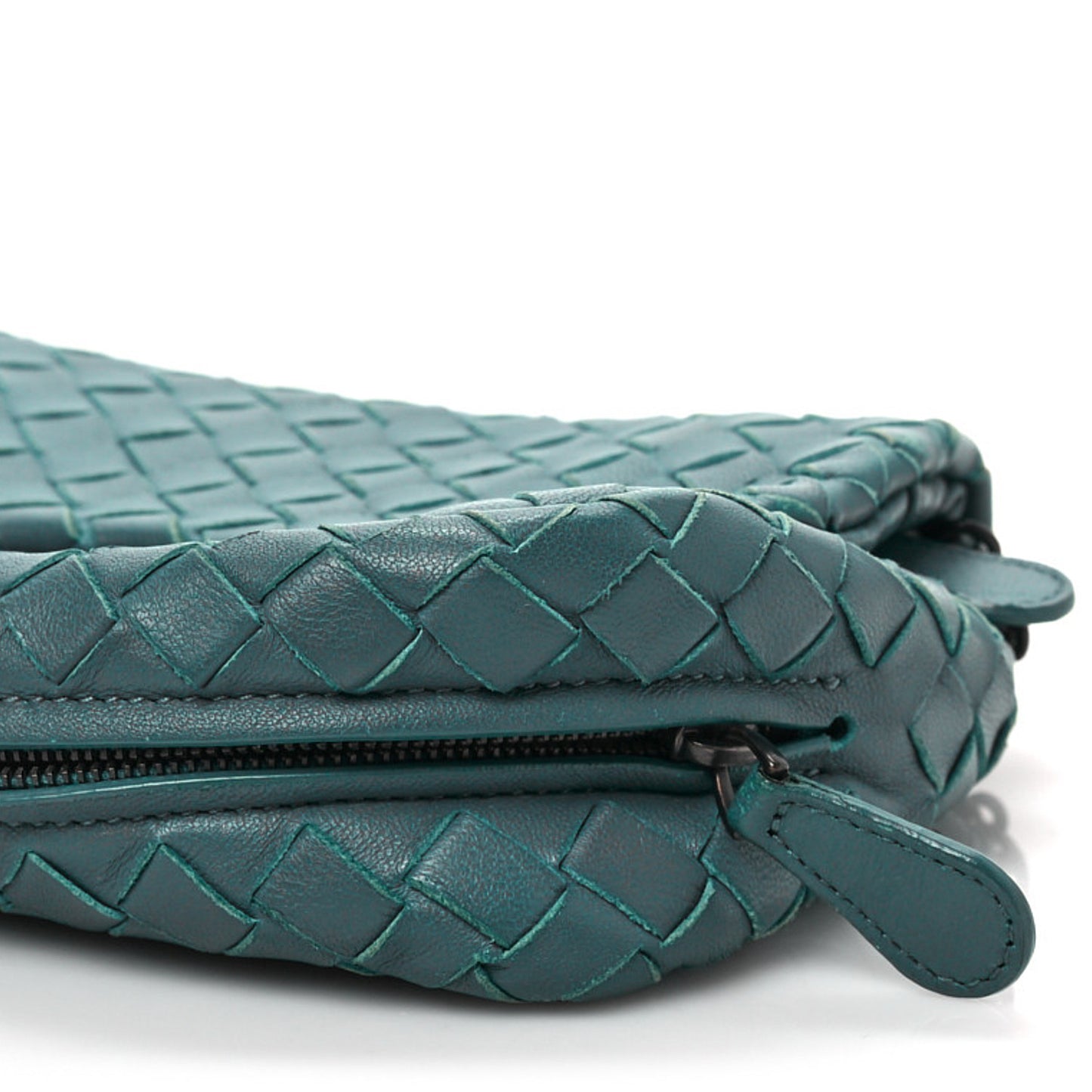 Nappa Intrecciato Mini Messenger Bag Blue