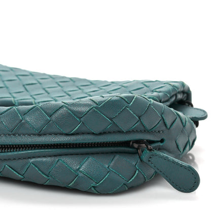 Bottega Veneta Nappa Intrecciato Mini Messenger Bag Blue 9 of 9