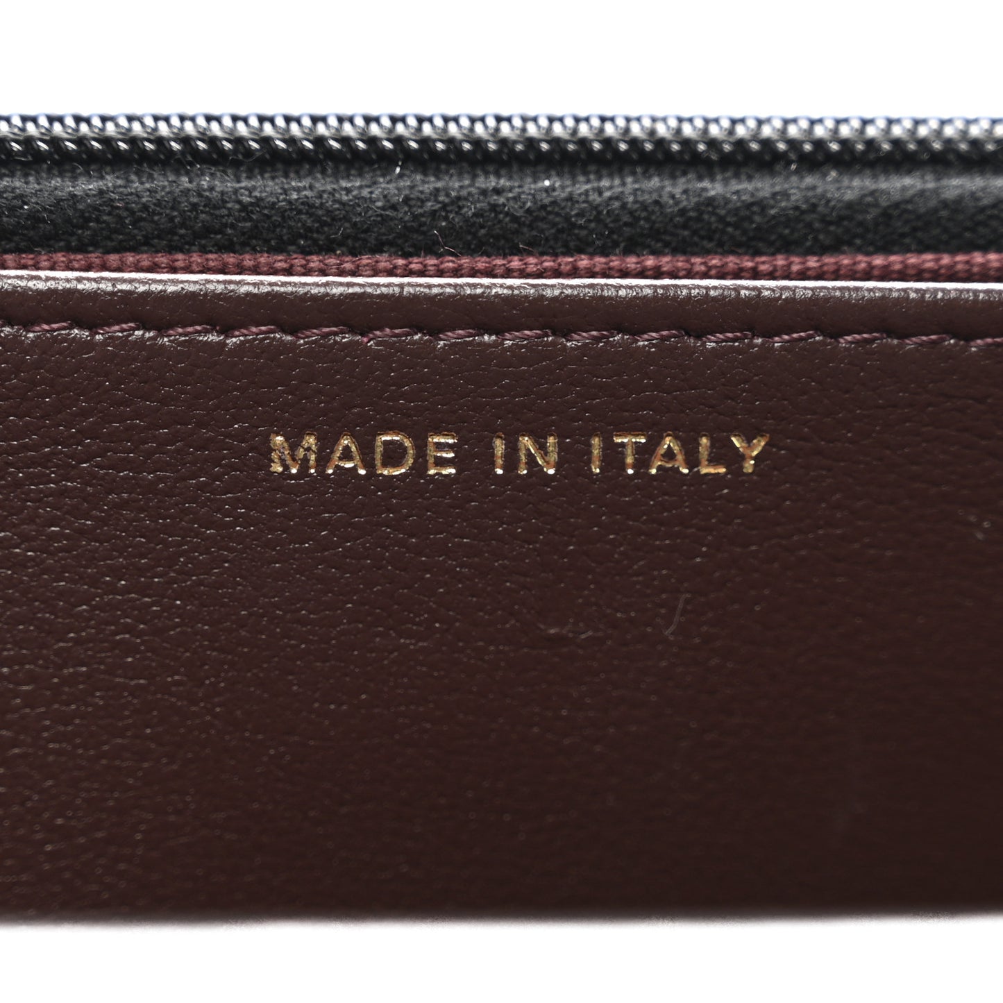 Lambskin Quilted Wallet On Chain WOC Black