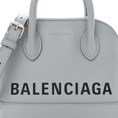 Balenciaga Grained Calfskin XXS Ville Top Handle Bag Bleu Acier 8 of 11