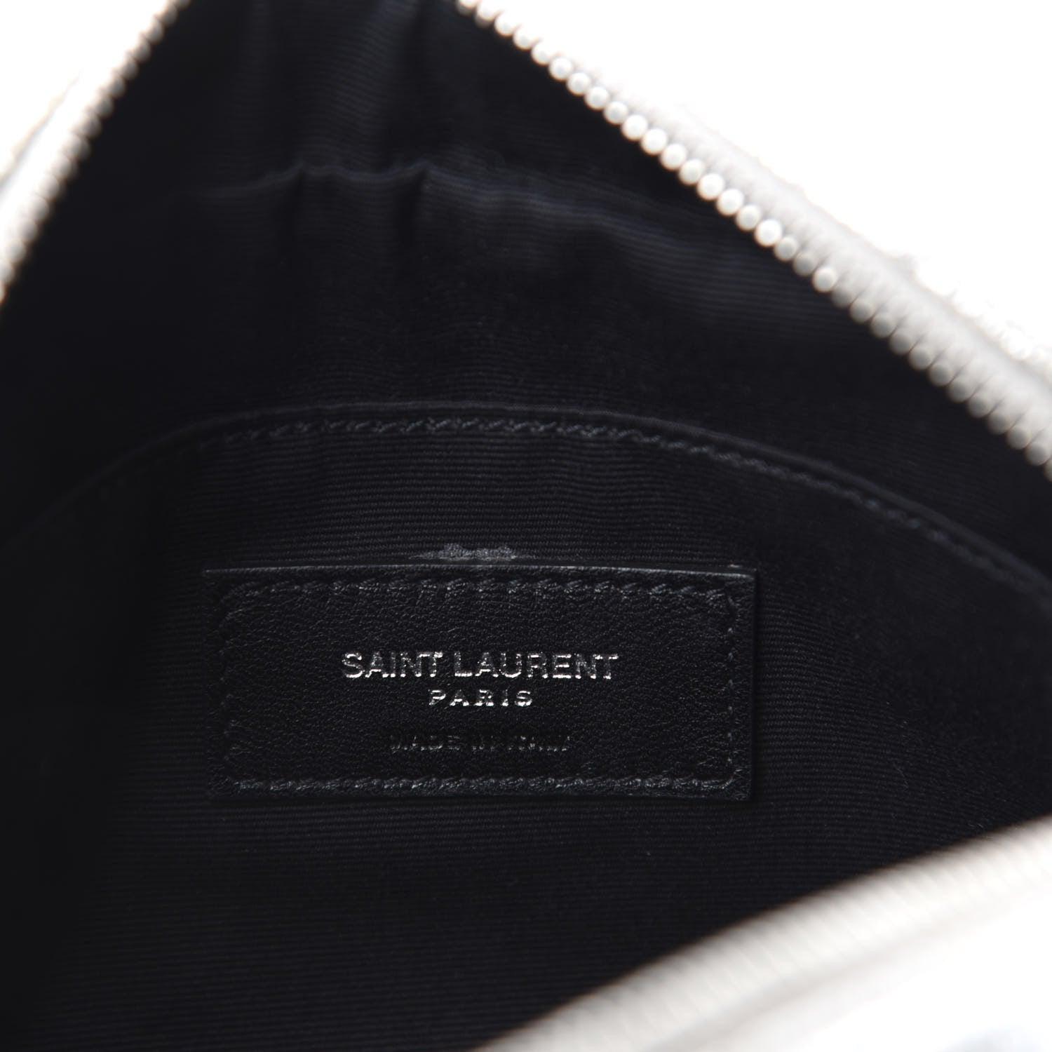 Saint Laurent Metallic Lambskin Monogram Lou Belt Bag Argento 8 of 10