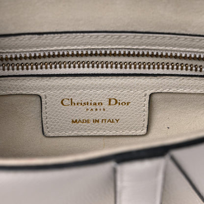 Christian Dior Grained Calfskin Saddle Bag White 6 of 18