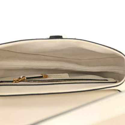 Christian Dior Grained Calfskin Saddle Bag White 5 of 11