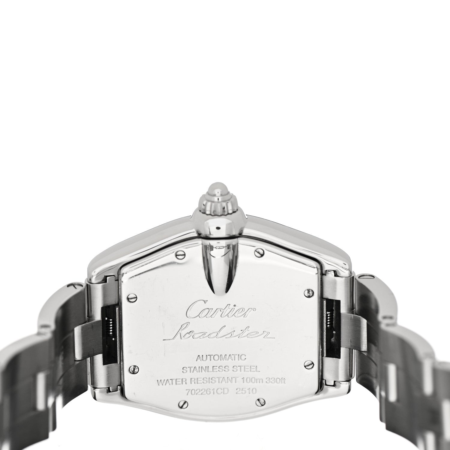 Cartier Stainless Steel 37mm Roadster Automatic Watch Black 4 of 4