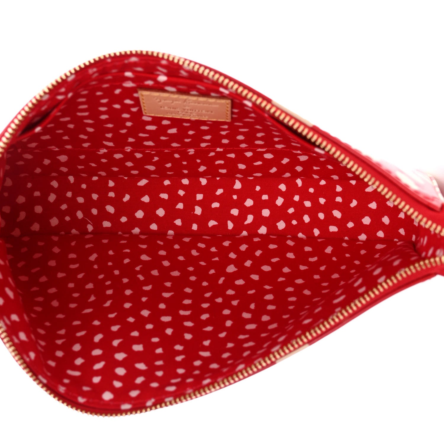 Louis Vuitton Vernis Kusama Infinity Dots Pochette Accessories Red 5 of 10