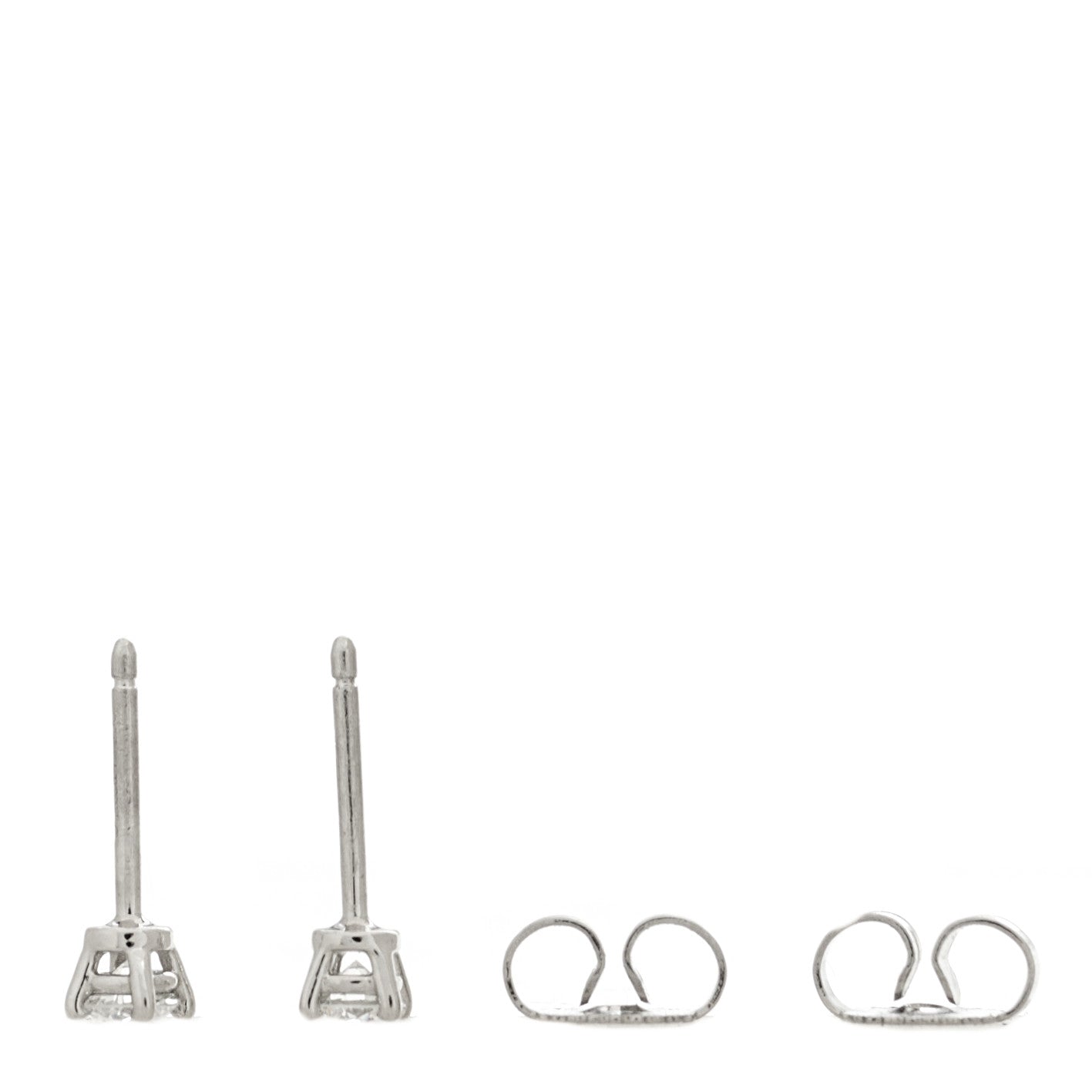 Platinum Diamond .25ctw Solitaire Earrings