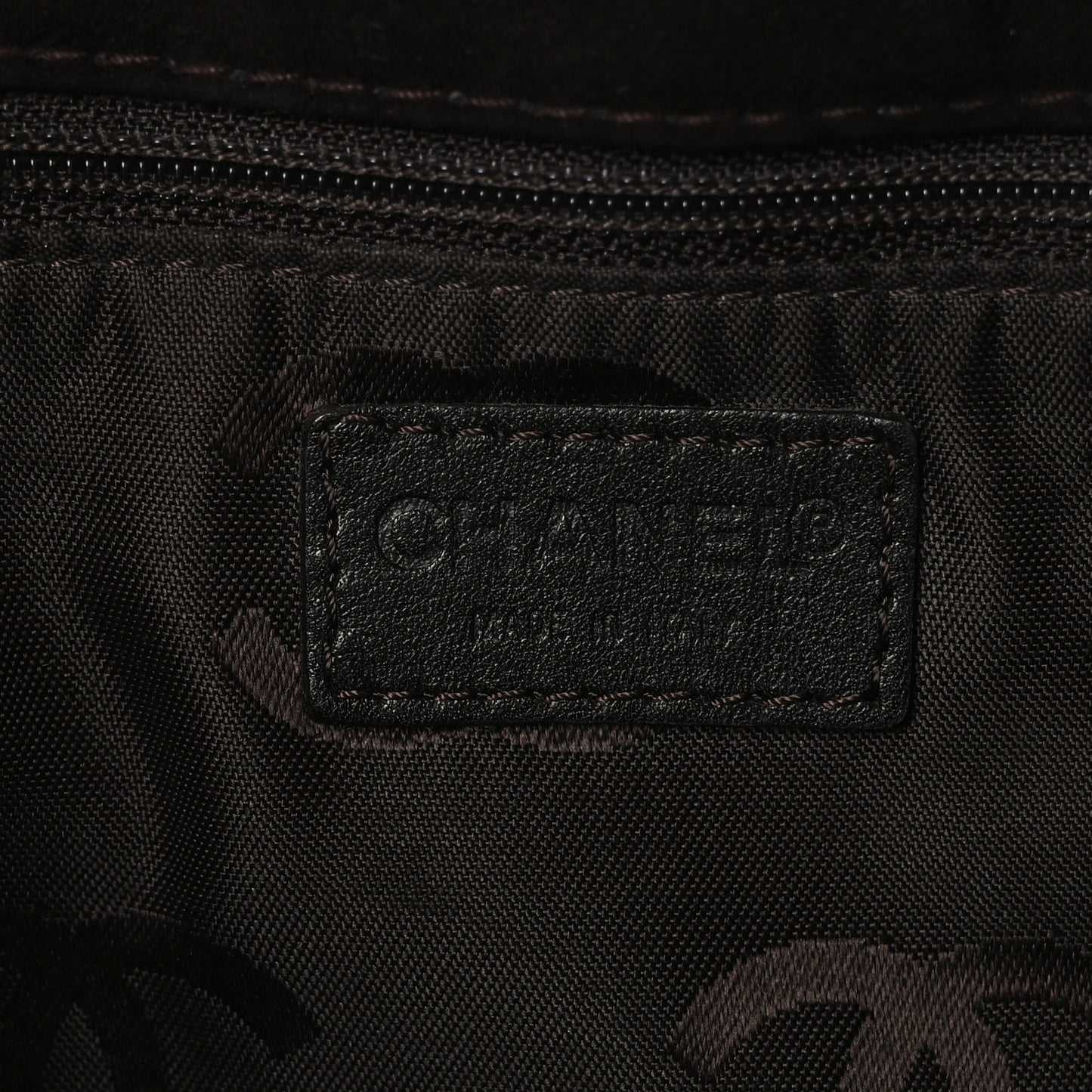 Suede Stitched CC Messenger Flap Bag Brown