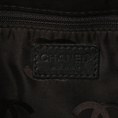 Chanel Suede Stitched CC Messenger Flap Bag Brown 6 of 9