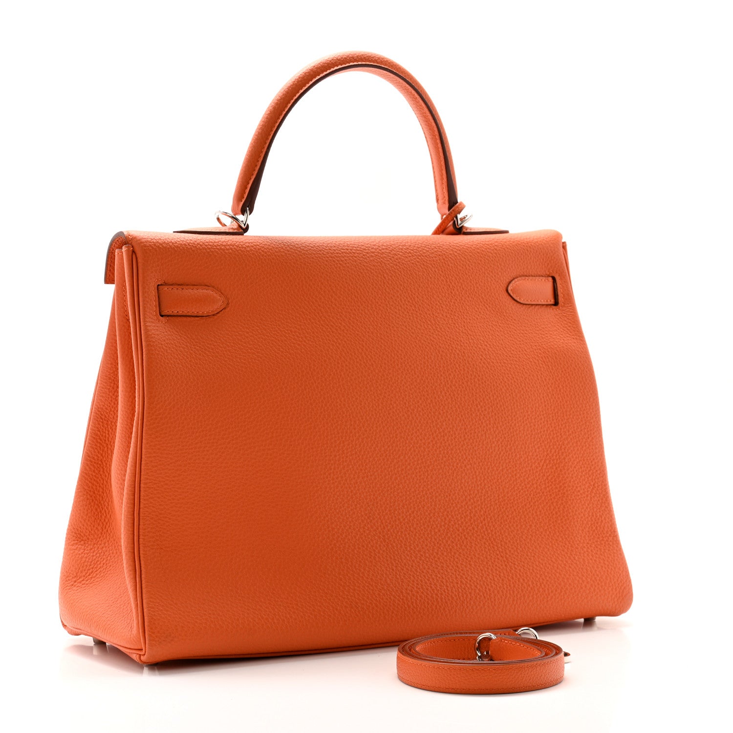Hermes Togo Kelly Retourne 35 Orange 3 of 13