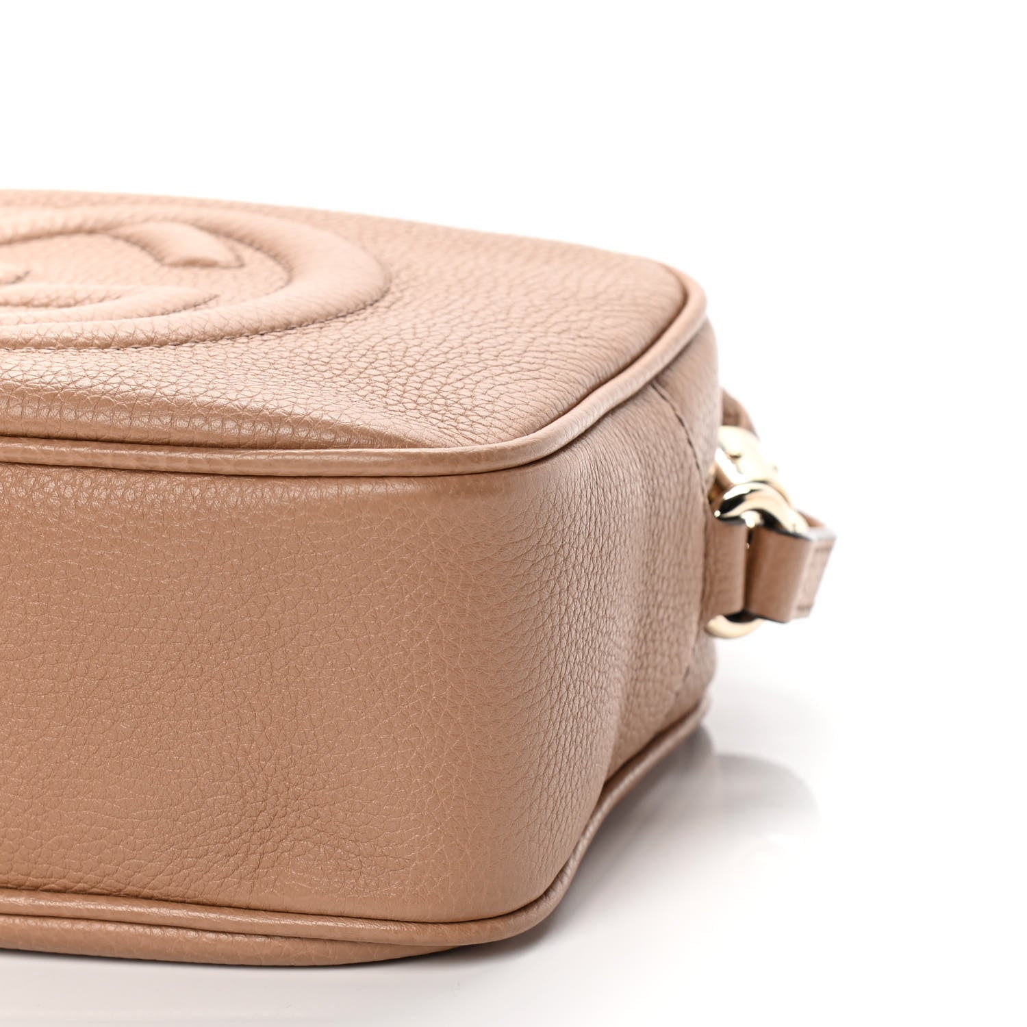 Gucci Pebbled Calfskin Small Soho Disco Bag Camelia 8 of 8