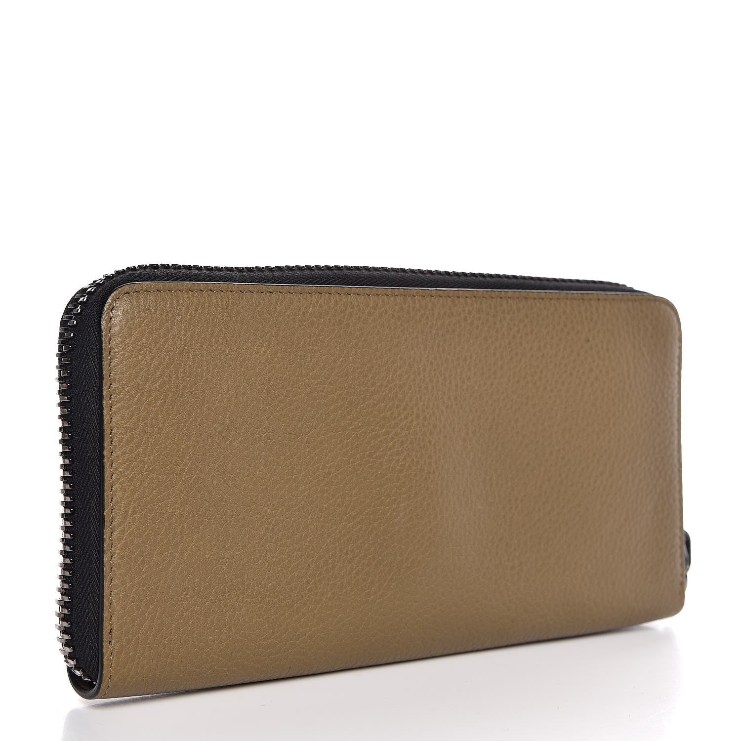 Christian Louboutin Calfskin Ecusson Panettone Zip Around Wallet Poivre Vert 3 of 8
