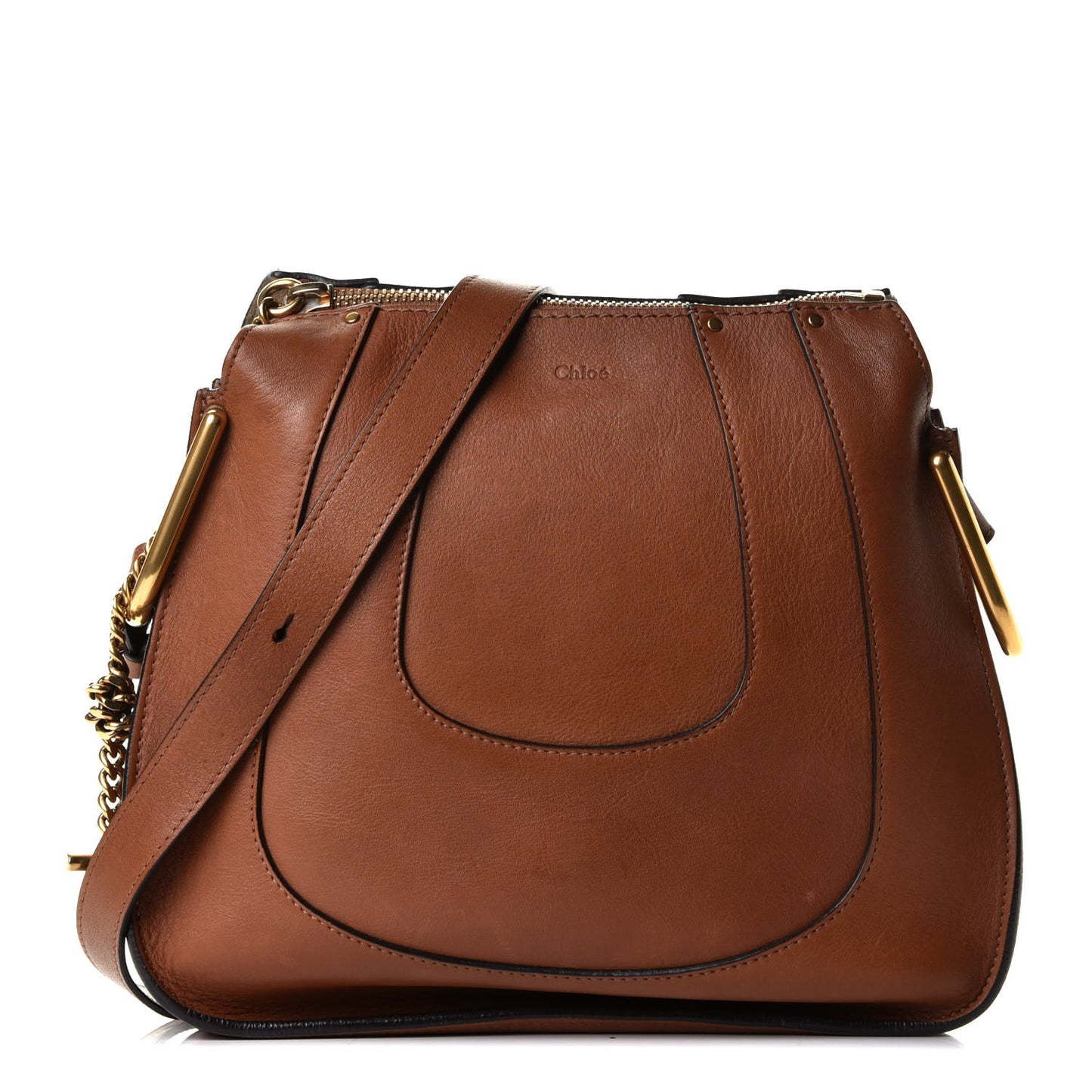 Calfskin Small Hayley Hobo Tan