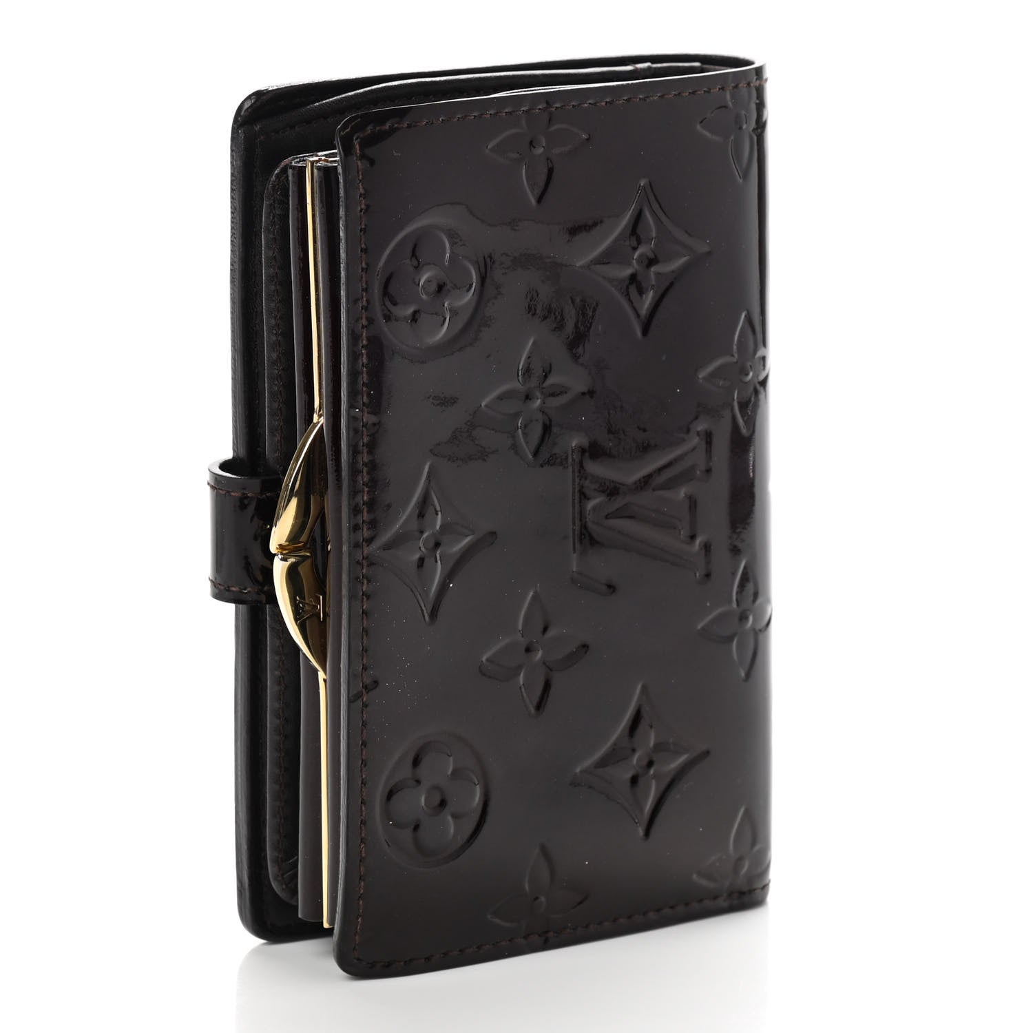 Louis Vuitton Vernis French Purse Wallet Amarante 3 of 8