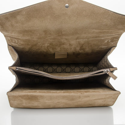 Gucci GG Supreme Monogram Medium Dionysus Shoulder Bag Taupe 5 of 6