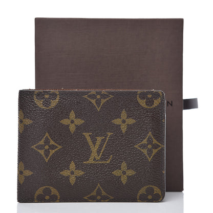 Louis Vuitton Monogram Mens Porte-Billets 3 Card Billfold Wallet 9 of 9