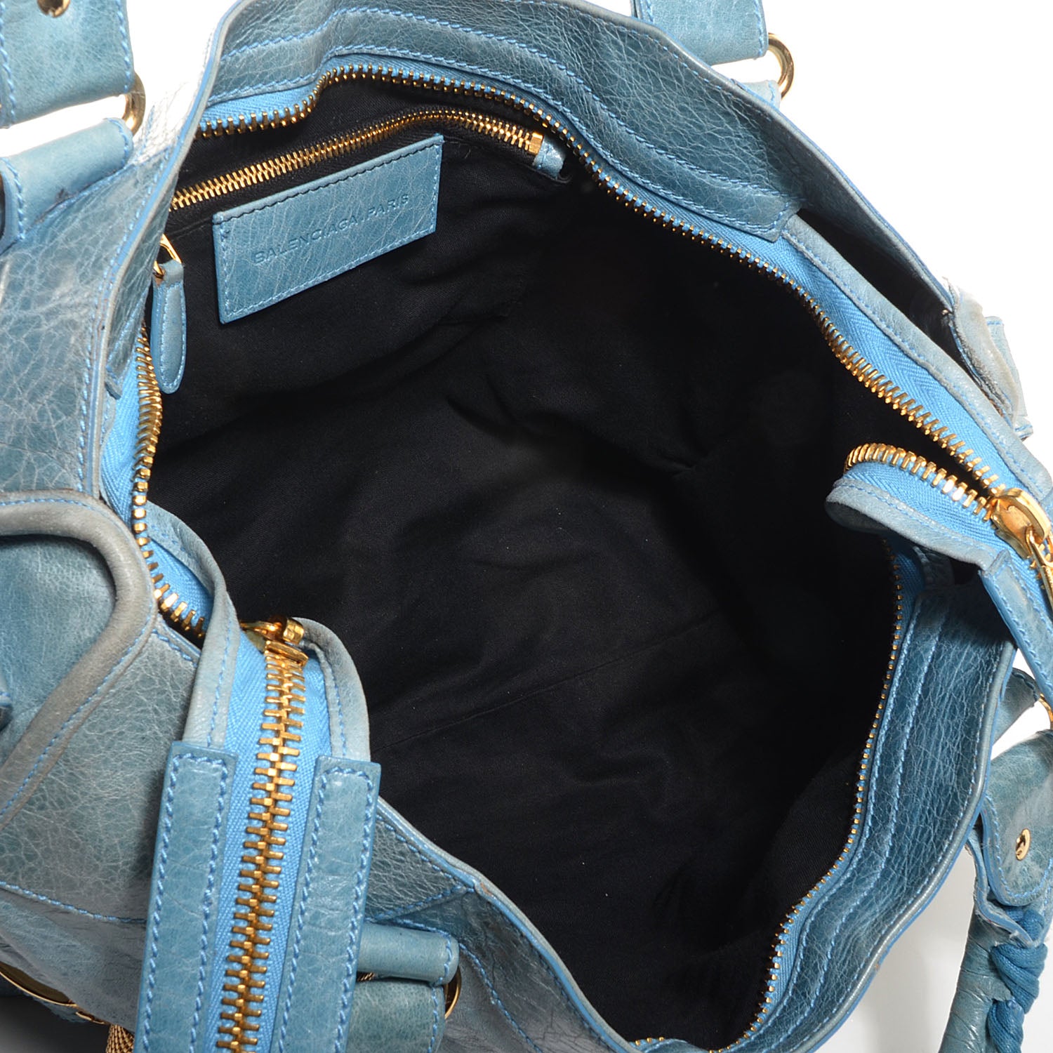 Balenciaga Agneau Giant 21 Gold Hardware S Cityky Bleu 6 of 11