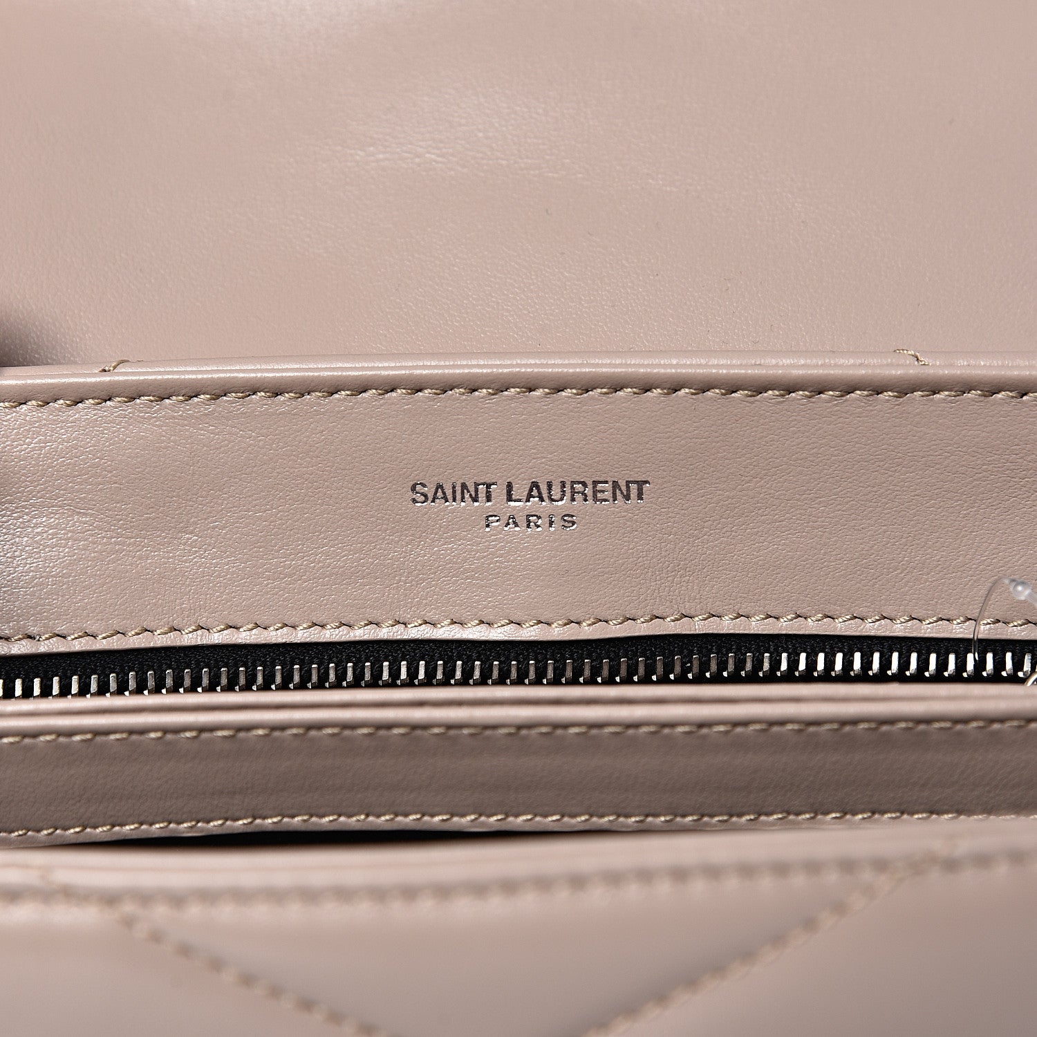 Saint Laurent Calfskin Y Quilted Monogram Toy Loulou Crossbody Bag Light Natural 5 of 8