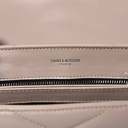 Saint Laurent Calfskin Y Quilted Monogram Toy Loulou Crossbody Bag Light Natural 5 of 8