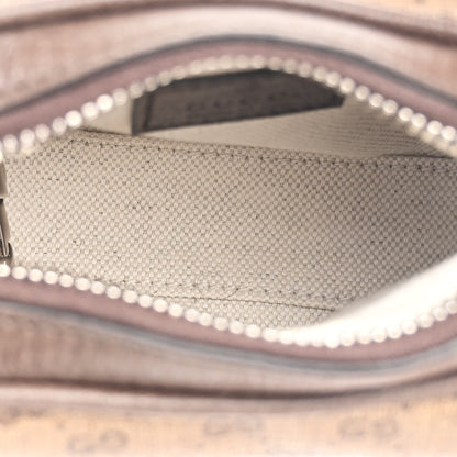Gucci GG Supreme Monogram Textured Calfskin Web Mini Attache Hobo Beige Ebony New Acero 5 of 11