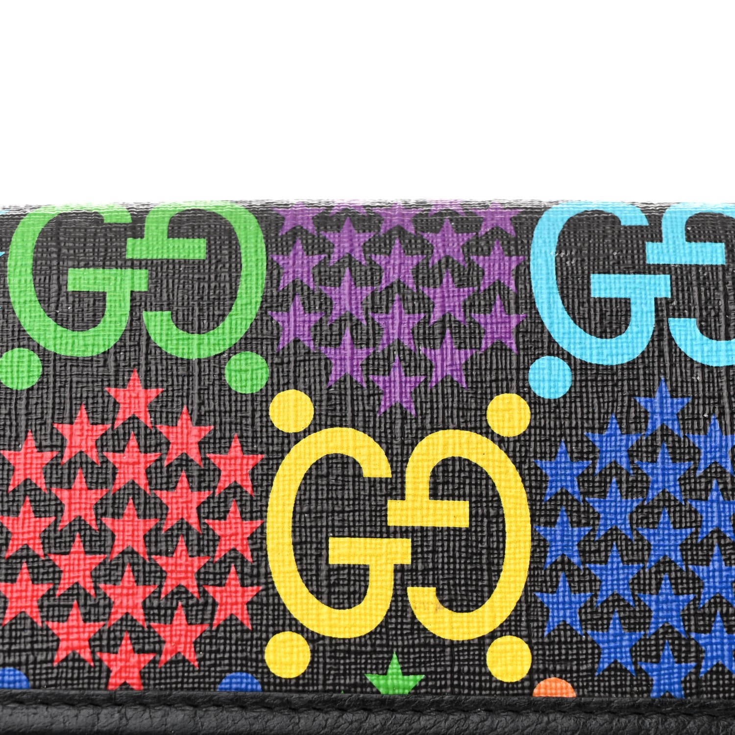 Gucci GG Supreme Monogram Psychedelic Slim Belt Bag Black 8 of 10