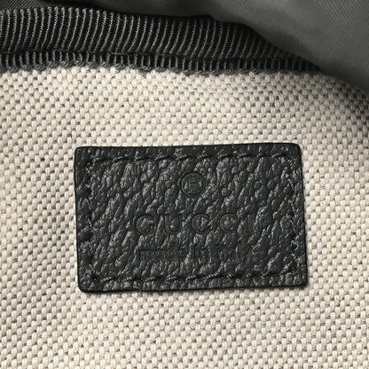 Gucci GG Supreme Monogram Textured Dollar Calfskin Medium Ophidia Double Buckle Backpack Grey Black Graphite Grey 6 of 9