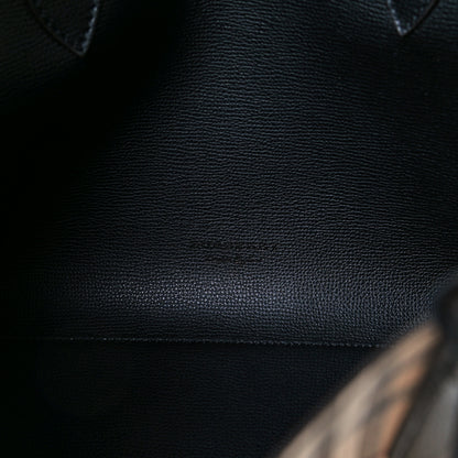 Burberry Grainy Calfskin Haymarket Check Small Reversible Tote Black 10 of 19