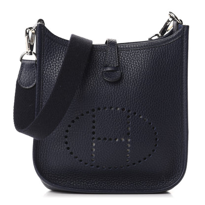 Hermes Taurillon Clemence Evelyne TPM Bleu Nuit 1 of 11