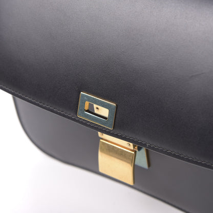 Celine Box Calfskin Medium Classic Box Flap Bag Black 7 of 9