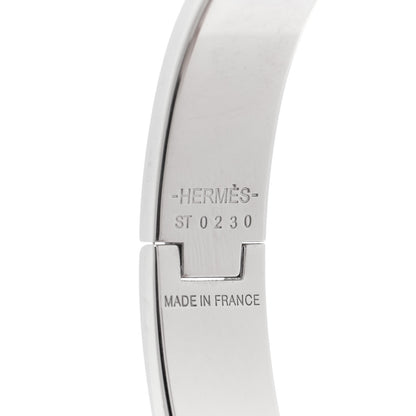 Hermes Enamel Narrow Clic Clac H Bracelet PM White 4 of 6