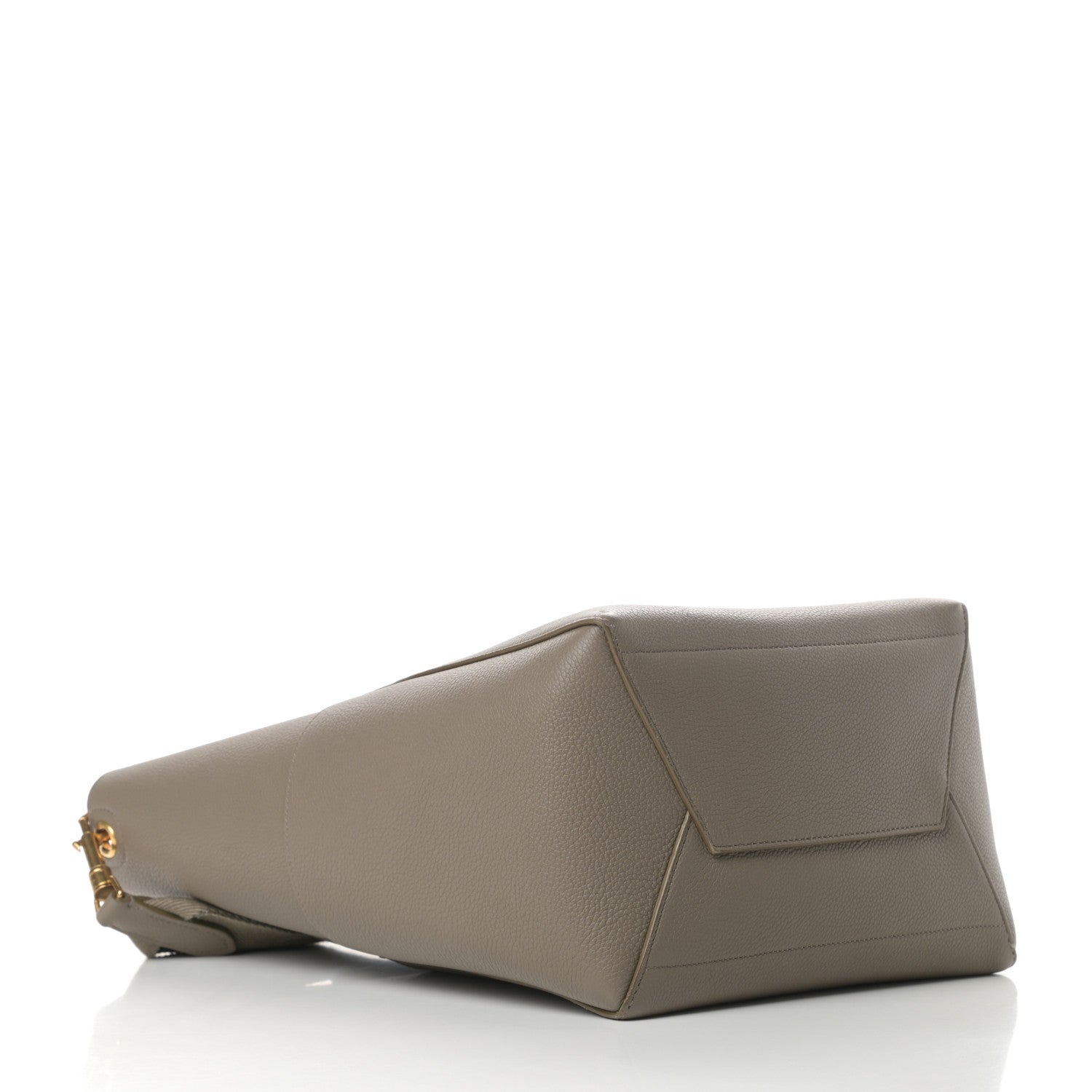 Celine Soft Grained Calfskin Sangle Bucket Bag Taupe 4 of 15