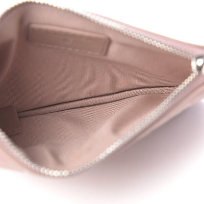 Chanel Goatskin Camellia Embossed Cosmetic Pouch Light Pink 5 of 9