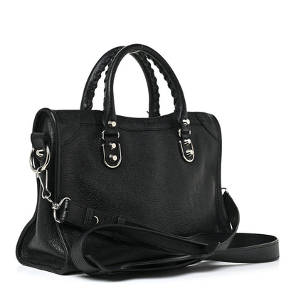 Balenciaga Chevre Silver Metallic Edge Hardware S City Black 4 of 10