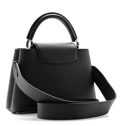 Louis Vuitton LV x YK Taurillon Flower Capucines BB Black 3 of 11