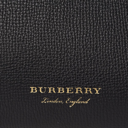 Burberry Grainy Calfskin House Check Large Banner Tote Black 7 of 9