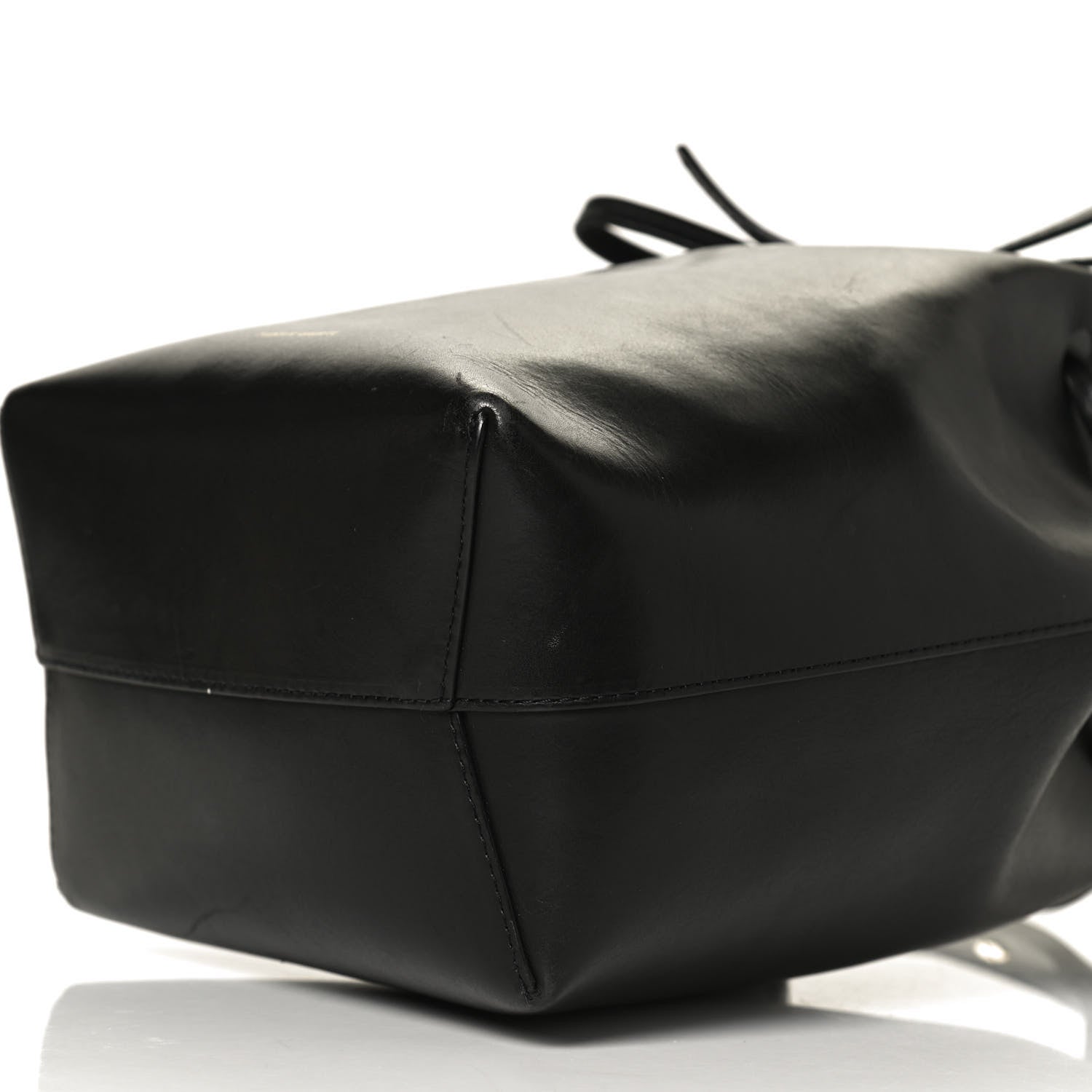 Mansur Gavriel Saffiano Mini Bucket Bag Black 10 of 12