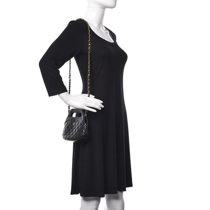 Chanel Lambskin Quilted CC Shoulder Bag Black 2 of 15