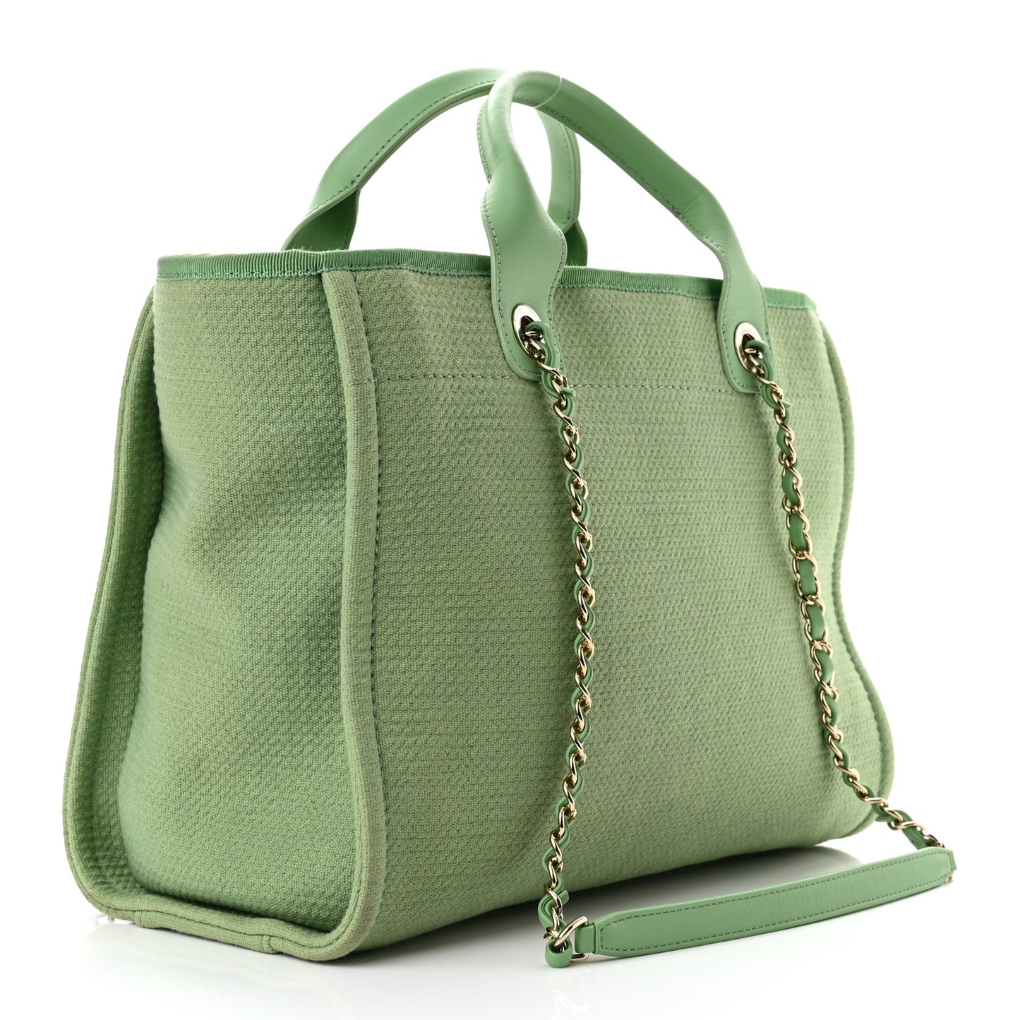 Mixed Fibers Small Deauville Tote Green