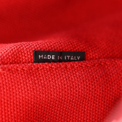 Prada Canapa Small Logo Tote Rosso 7 of 12