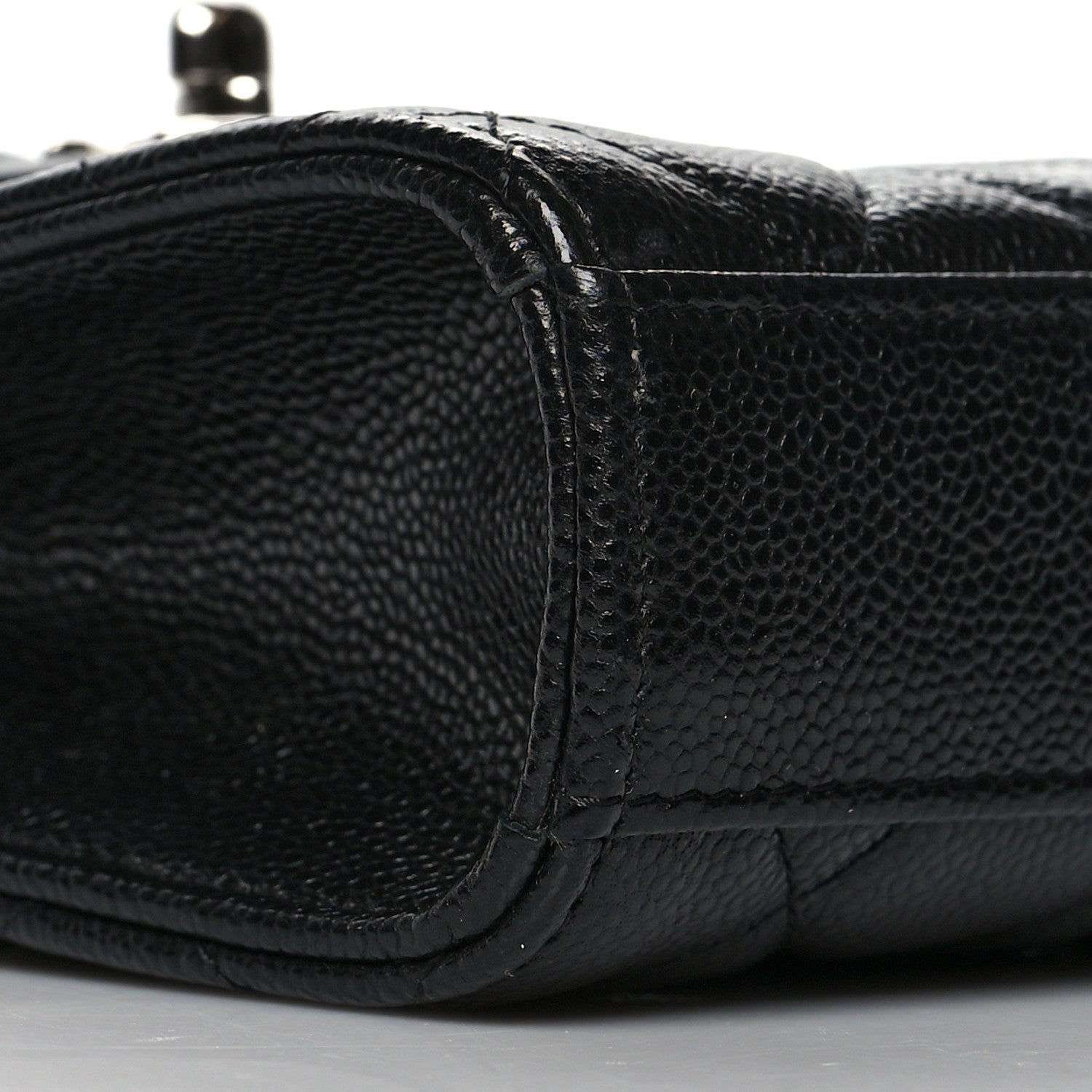 Chanel Caviar Quilted Classic Phone Holder Black 10 of 12