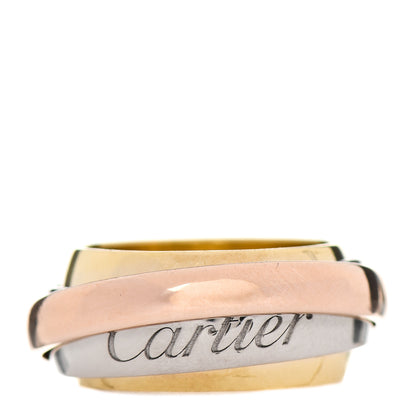 Cartier 18K Pink Yellow White Trinity Must Essence Ring 50 5.25 1 of 7